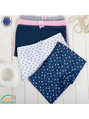 LOREZA 10er Set Pantys - Herz - Bunt