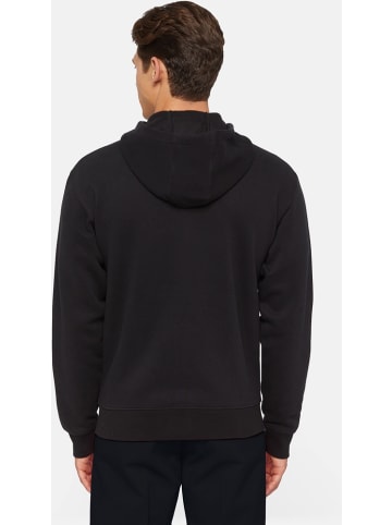 Hoodie "Midweight Full Zip Fleece Hoodie Regular" in Schwarz