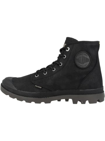 Palladium Schnürboots Pampa Hi Wax in schwarz