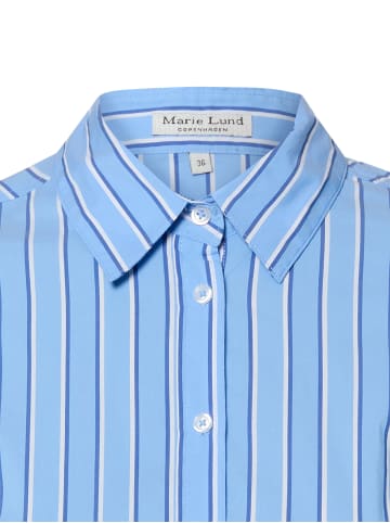 Marie Lund Bluse in blau weiß