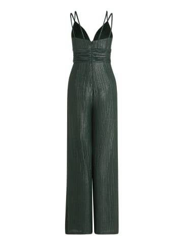 Vera Mont Jumpsuit mit Glanzeffekt in Dark Green/Grey