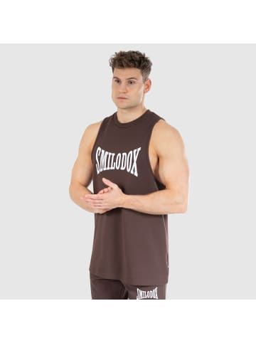 SMILODOX Tank Top Classic Pro in Braun