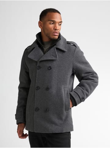 Petrol Industries Wollmix-Peacoat millstation in Schwarz