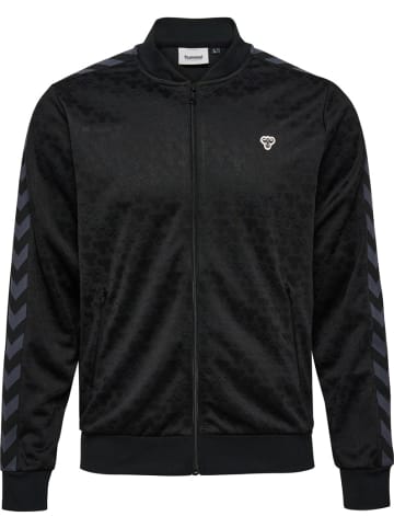 Hummel Trainingsjacke "Archive Regular Poly Jacket Aop" in Schwarz