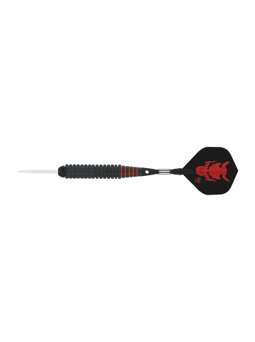 BULLS Steeldarts Thriller Brass Dartpfeile Darts-Set Anfänger in red black