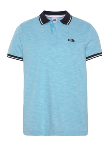 AJC Poloshirt in türkis-meliert