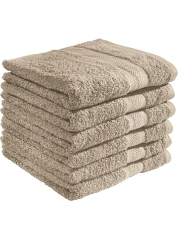 REDBEST Frottier Handtuch 6er-Pack Chicago in taupe