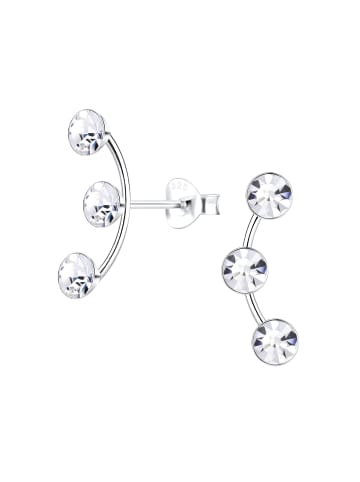 Alexander York Ohrringe, Ohrstecker TRIPLE CRYSTAL in 925 Sterling Silber