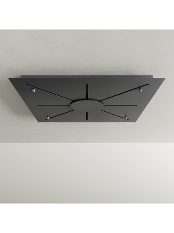 s.LUCE Mehrfach Hängeleuchten-Baldachin Modular XL in Schwarz