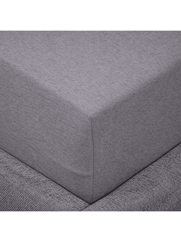 Traumschloss Comfort Jersey Spannbettlaken in grau