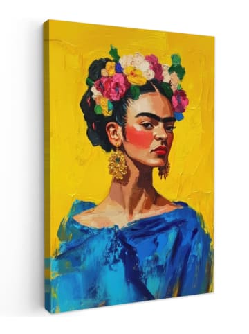 MuchoWow Leinwand Bilder Gelb