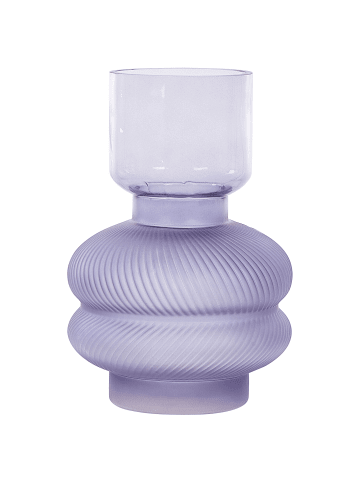 Beliani Blumenvase RODIA in Violett - (W) 14 x (H) 24 x (L) 14 cm