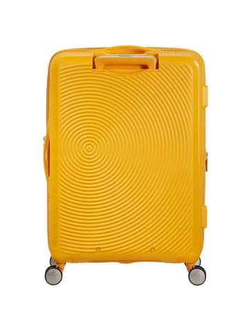 American Tourister Soundbox - 4-Rollen-Trolley 67 cm erw. in golden yellow