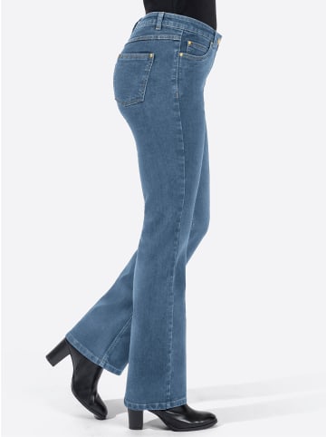 WITT WEIDEN Bootcut-Jeans in blue-bleached