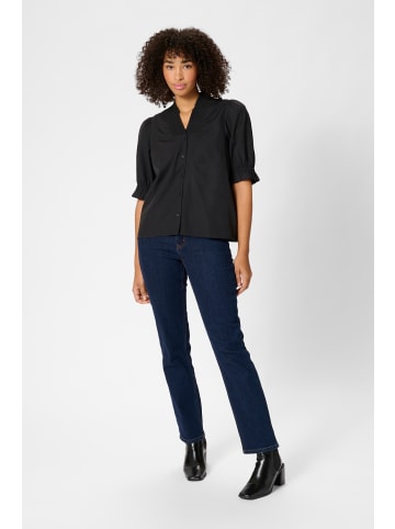 Kaffe Kurzarm-Bluse KAmaia Regular fit in Black Deep