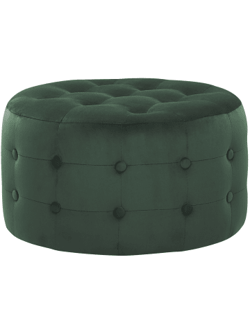 Beliani Pouf TAMPA in Grün - (W) 55 x (H) 30 x (L) 55 cm