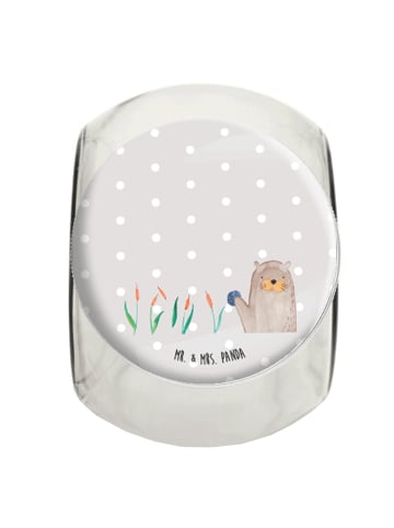 Mr. & Mrs. Panda gewürzglas Otter Stein ohne Spruch in Grau Pastell