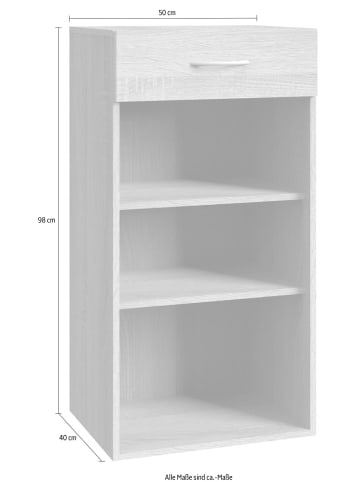 Wimex Regal Multiraumkonzept weiß 50 / 40 / 98cm
