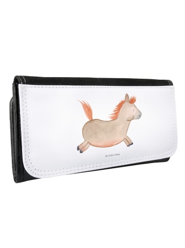 Mr. & Mrs. Panda Portemonnaie für Damen Pferd Springen ohne Spruch in Weiß