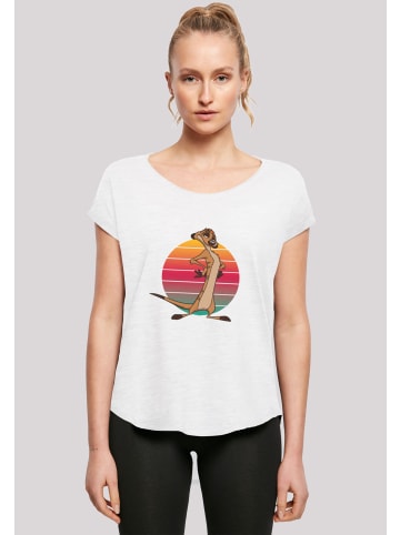 F4NT4STIC Long Cut T-Shirt König der Löwen Timon Sunset in weiß