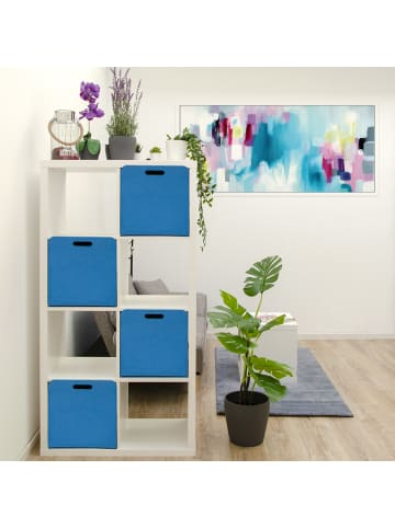 DuneDesign Aufbewahrungsbox Tamaro (4er Set) in blau
