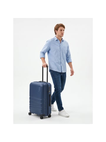 Redolz Pro ABS 4 Rollen Trolley 65 cm mit Dehnfalte in navy