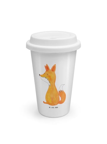 Mr. & Mrs. Panda Kaffeebecher To Go Einhorn Fuchs ohne Spruch in Weiß
