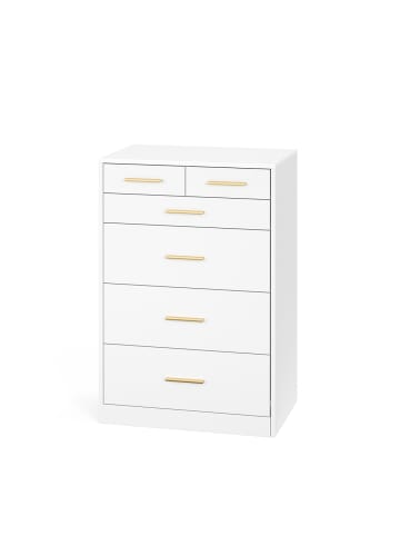 VASAGLE Kommode Custos in Weiß - (B)60.1 x (H)88.4 x (T)40 cm