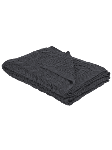 Beliani Kuscheldecke FETHIYE in Grau - (W) 140 x (H) 1 x (L) 170 cm