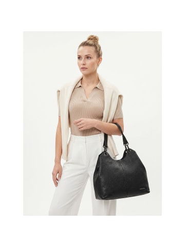Mandarina Duck Mellow Schultertasche Leder 36 cm nero