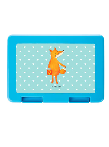 Mr. & Mrs. Panda Bento Box Fuchs Laterne ohne Spruch in Türkis Pastell