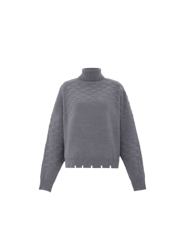 faina Rollkragenpullover in HELLGRAU MELANGE