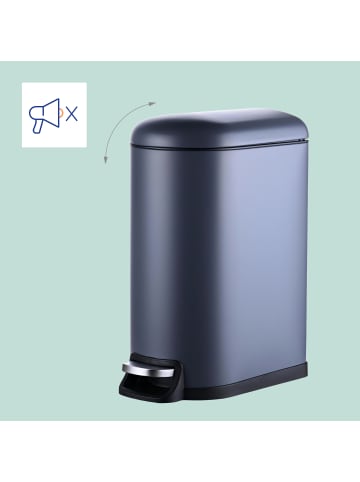 relaxdays Mülleimerin Grau - 10 Liter