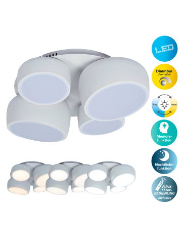 näve LED Deckenleuchte "ELIORA" in weiß - EEK E