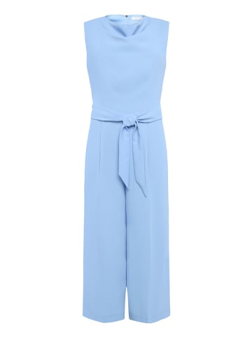 BETTY & CO Jumpsuit mit Wasserfallausschnitt in Hellblau