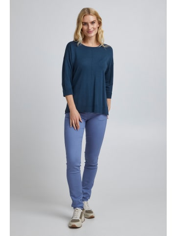 Fransa Rundhalspullover FRBESMOCK 2 Pullover - - 20609698  Feinstrickpullover mit 3/4 Ärmeln in Blau
