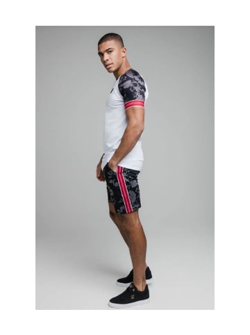 SikSilk Tshirt in Schwarz/Weiß