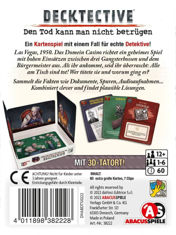 Abacusspiele Decktective - Den Tod kann man nicht betrügen