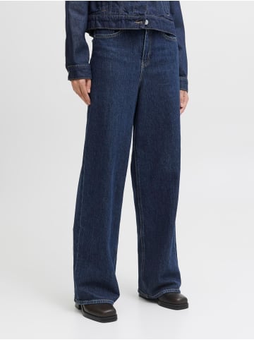 JJXX Wide fit jeans in Dark Blue Denim