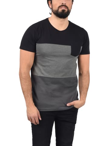 !SOLID Rundhalsshirt in schwarz