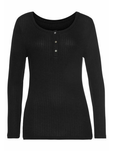 Vivance Langarmshirt in schwarz