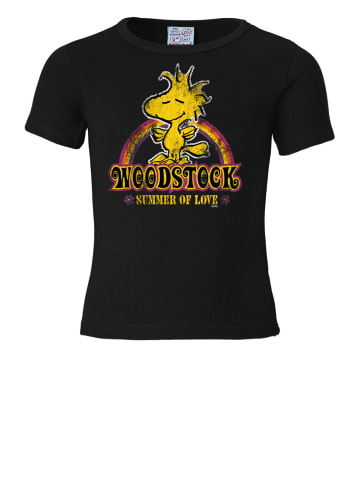 Logoshirt T-Shirt Woodstock in schwarz