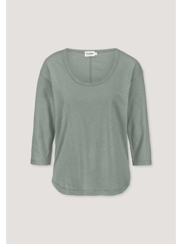 Hessnatur Longsleeve in mattgrün