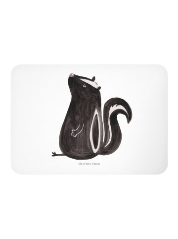 Mr. & Mrs. Panda magnet Stinktier Sitzen ohne Spruch in Weiß