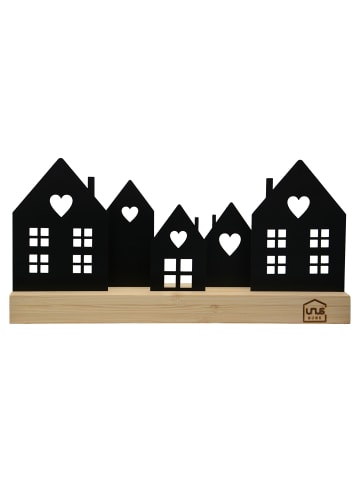 UNUS Aufsteller Häuser Stadt in Schwarz