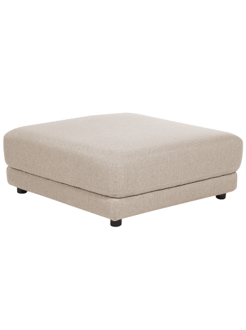 Beliani Ottomane SIGTUNA in Beige/Schwarz - (W) 102 x (H) 43 x (L) 102 cm