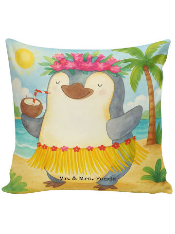 Mr. & Mrs. Panda Kopfkissen Pinguin Kokosnuss Design ohne Spruch in Weiß