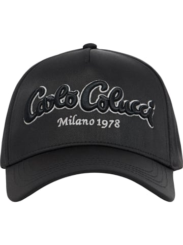Carlo Colucci Baseball Cap Egli in Schwarz