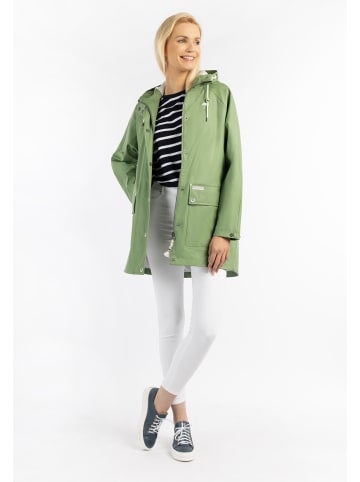 Schmuddelwedda Damen Oversized Regenmantel in Jadegrün-280