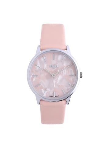 Lucardi Lederimitat Quarz Regal Silber